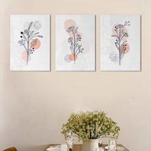 Load image into Gallery viewer, Delicate Floral 3 Panels Art Frame For Wall Decor- Funkydecors Xs / Canvas Posters Prints &amp; Visual
