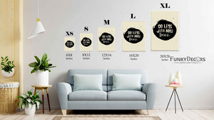 Do Less With More Focus Quotes Art Frame For Wall Decor- Funkydecors Posters Prints & Visual Artwork