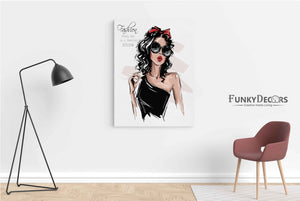 Elegant Women Fashion Art Frame For Wall Decor- Funkydecors Posters Prints & Visual Artwork