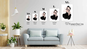Elegant Women Fashion Art Frame For Wall Decor- Funkydecors Posters Prints & Visual Artwork