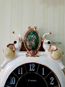 Elephant Marble Wall Clock For Home Office Decor And Gifts 72 Cm Tall- Funkydecors Clocks