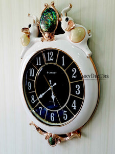 Elephant Marble Wall Clock For Home Office Decor And Gifts 72 Cm Tall- Funkydecors Clocks
