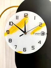Load image into Gallery viewer, European Design Wooden Finish Nordic Silent Movement Pendulum Wall Clock- Funkytradition
