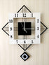 European Style Hexagon Nordic Silent Movement Pendulum Wall Clock- FunkyDecors Clocks