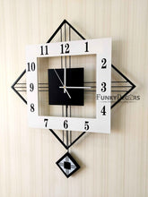 Load image into Gallery viewer, European Style Hexagon Nordic Silent Movement Pendulum Wall Clock- Funkytradition Clocks
