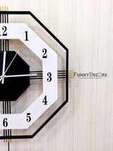 Load image into Gallery viewer, European Style Hexagon Nordic Silent Movement Pendulum Wall Clock- Funkytradition Clocks
