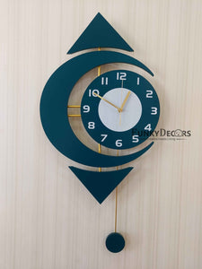 European Style Nordic Silent Movement Pendulum Wall Clock- Funkytradition Clocks