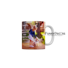 Load image into Gallery viewer, Friendship is always a sweet respnsibility never an opportunity Coffee Ceramic Mug 350 ML-FunkyDecors Friendship Mug FunkyDecors
