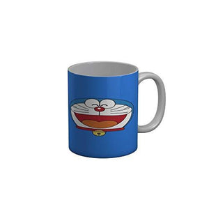 Funkydecors 3D Doraemon Cartoon Ceramic Mug 350 Ml Multicolor Mugs
