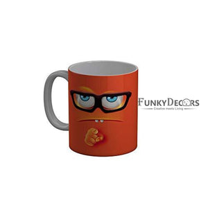 Funkydecors 3D Face Cartoon Ceramic Mug 350 Ml Multicolor Mugs