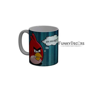 Funkydecors Angry Bird Cartoon Ceramic Mug 350 Ml Multicolor Mugs