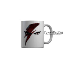 Load image into Gallery viewer, FunkyDecors Angry Eyes White Ceramic Coffee Mug, 350 ml Mug FunkyDecors
