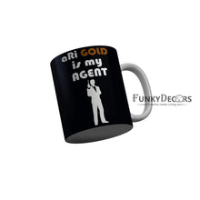 Load image into Gallery viewer, FunkyDecors Ari Gold Is My Agent  Black Funny Quotes Ceramic Coffee Mug, 350 ml Mug FunkyDecors
