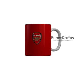 FunkyDecors Arsenal Red Ceramic Coffee Mug Football Logo Mug FunkyDecors