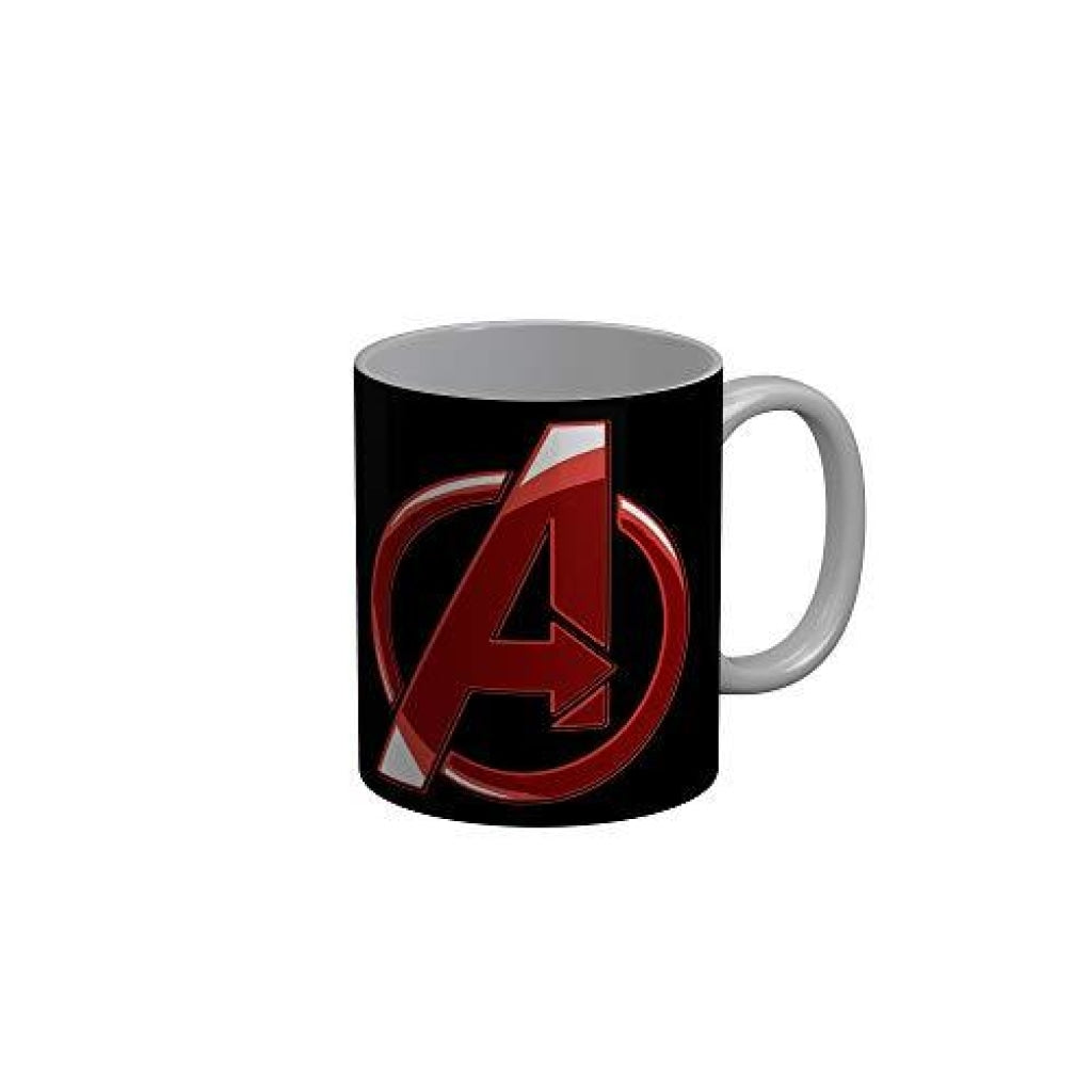 Funkydecors Avengers Black Ceramic Coffee Mug 350 Ml Mugs