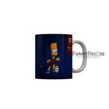 Load image into Gallery viewer, FunkyDecors Bart Simpson Ceramic Coffee Mug Cartoon Mug FunkyDecors
