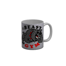 Load image into Gallery viewer, FunkyDecors Beast GYM Grey Funny Quotes Ceramic Coffee Mug, 350 ml Mug FunkyDecors
