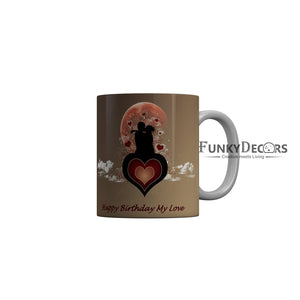 FunkyDecors Birthday Wishes Ceramic Coffee Mug