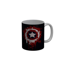 Load image into Gallery viewer, FunkyDecors Captain America  Black Ceramic Coffee Mug, 350 ml
