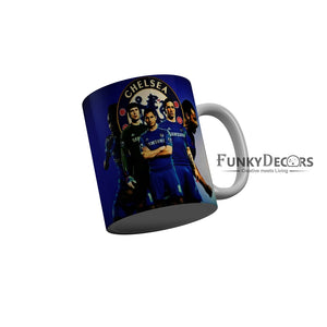 FunkyDecors Chelsea Football Club Blue Ceramic Coffee Mug