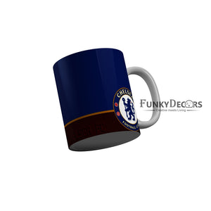 FunkyDecors Chelsea Football Club Blue Red Ceramic Coffee Mug