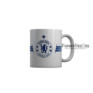 FunkyDecors Chelsea Football Club White Ceramic Coffee Mug