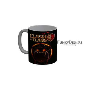 Funkydecors Clash Of Clans Black Ceramic Coffee Mug 350 Ml Mugs