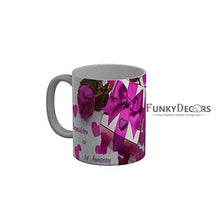 Load image into Gallery viewer, Funkydecors Congratulation On 1St Anniversary Ceramic Mug 350 Ml Multicolor Mugs
