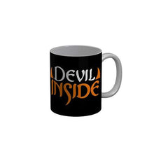 Load image into Gallery viewer, Funkydecors Devil Inside Black Funny Quotes Ceramic Coffee Mug 350 Ml Mugs
