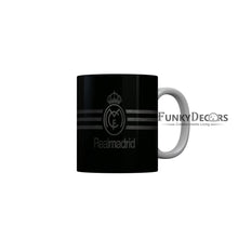 Load image into Gallery viewer, FunkyDecors FC Realmadrid Black Ceramic Coffee Mug
