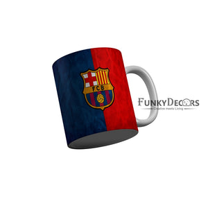 FunkyDecors FCB Football Red Blue Ceramic Coffee Mug