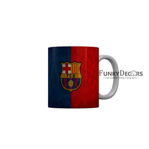 FunkyDecors FCB Football Red Blue Ceramic Coffee Mug