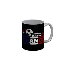 Load image into Gallery viewer, Funkydecors Fifa World Cup Russia 2018 France Black Ceramic Coffee Mug 350 Ml Mugs
