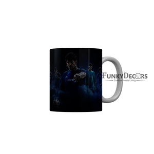 FunkyDecors Football Team Players Black Ceramic Coffee Mug