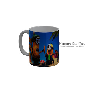 FunkyDecors Funny Minions Cartoon Ceramic Coffee Mug
