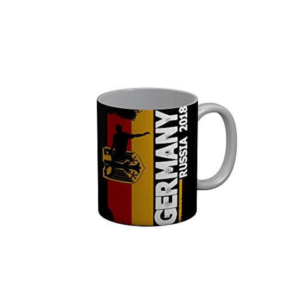 Funkydecors Germany Russia 208 Black Quotes Ceramic Coffee Mug 350 Ml Mugs