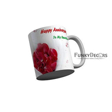 Load image into Gallery viewer, Funkydecors Happy Anniversary To My Sweetheart Ceramic Mug 350 Ml Multicolor Mugs

