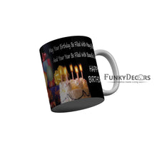 Load image into Gallery viewer, Funkydecors Happy Birtthday Wishes Gift Ceramic Mug 350 Ml Multicolor Mugs
