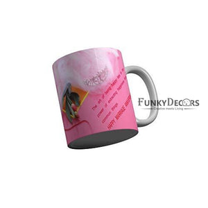 Funkydecors Happy Marriage Anniversary Ceramic Mug 350 Ml Multicolor Mugs