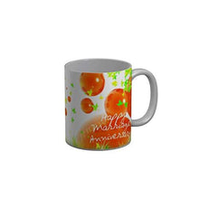 Load image into Gallery viewer, Funkydecors Happy Marriage Anniversary Ceramic Mug 350 Ml Multicolor Mugs
