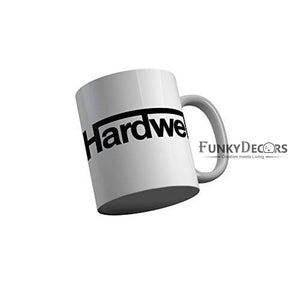 Funkydecors Hardwell Grey Quotes Ceramic Coffee Mug 350 Ml Mugs