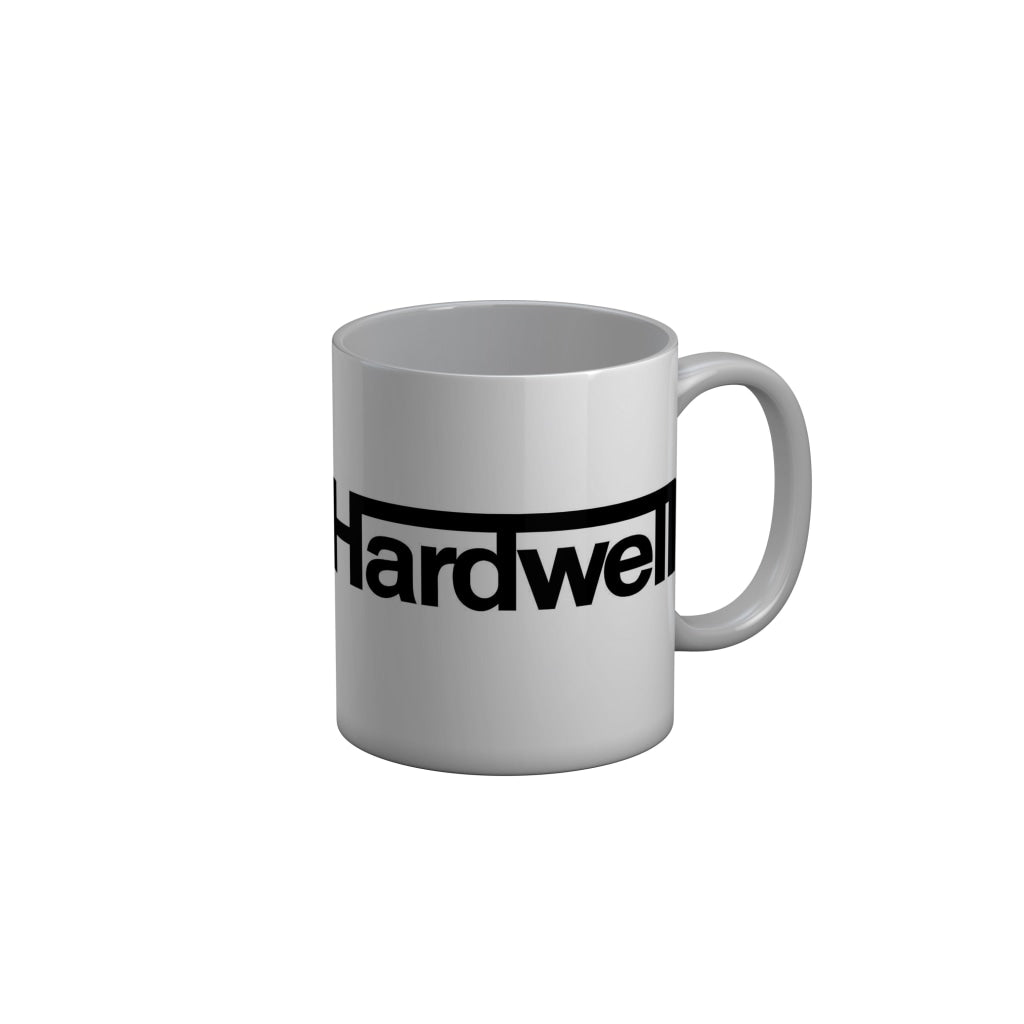 FunkyDecors Hardwell Grey Quotes Ceramic Coffee Mug, 350 ml