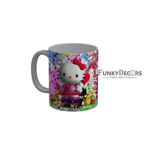 FunkyDecors Hello Kitty Cartoon Ceramic Coffee Mug