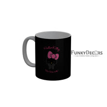 Load image into Gallery viewer, FunkyDecors Hello Kitty We Love Cute Black Cartoon Ceramic Coffee Mug
