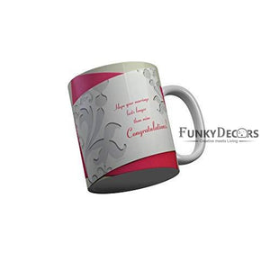 Funkydecors Hope Your Marriage Lasts Longer Than Mine Congratulations Happy Anniversary Ceramic Mug