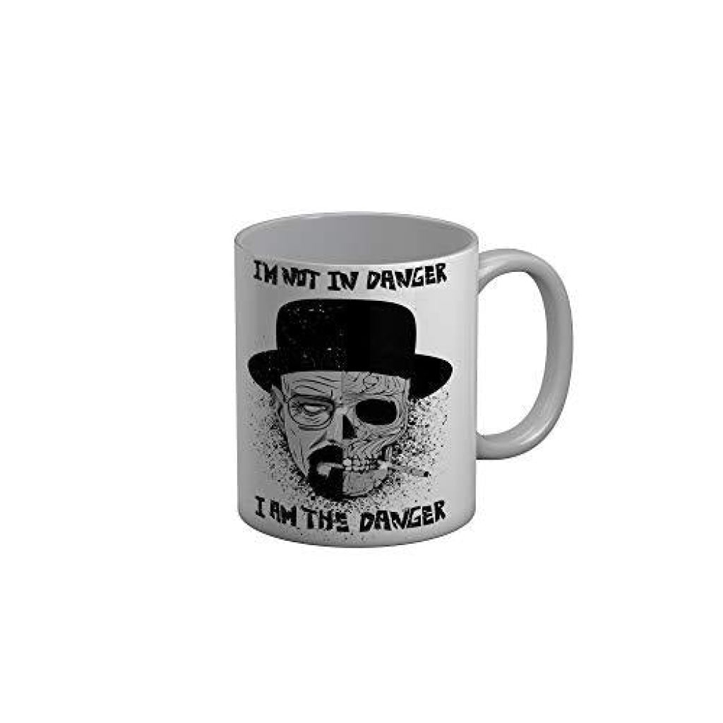 Funkydecors I Am Not In Danger The White Quotes Ceramic Coffee Mug 350 Ml Mugs