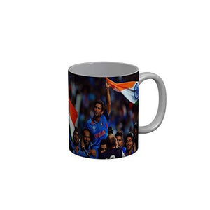 Funkydecors Indian Cricket Team Champions Ceramic Mug 350 Ml Multicolor Mugs