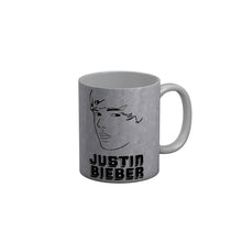 Load image into Gallery viewer, FunkyDecors Justin Bieber Grey Ceramic Coffee Mug, 350 ml
