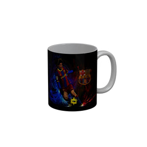 FunkyDecors Lionel Messi Football Ceramic Coffee Mug