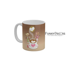 Load image into Gallery viewer, FunkyDecors Love and Friendship Quotes Ceramic Coffee Mug, 350 ml
